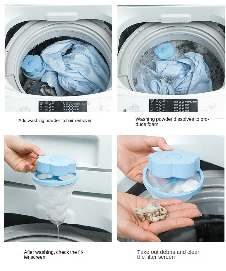 Wool and Plastic Pet Hair Catchers for Dryer